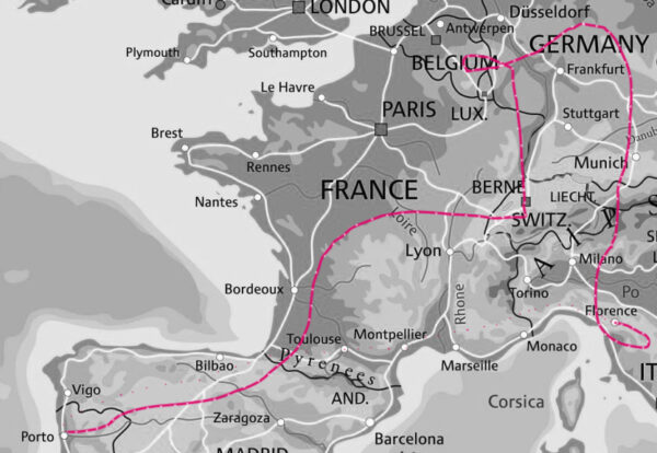 At age 22, I accompany my husband to France, Switzerland, Belgium, Germany and Italy for work